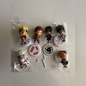 naruto funko mini figures like new
